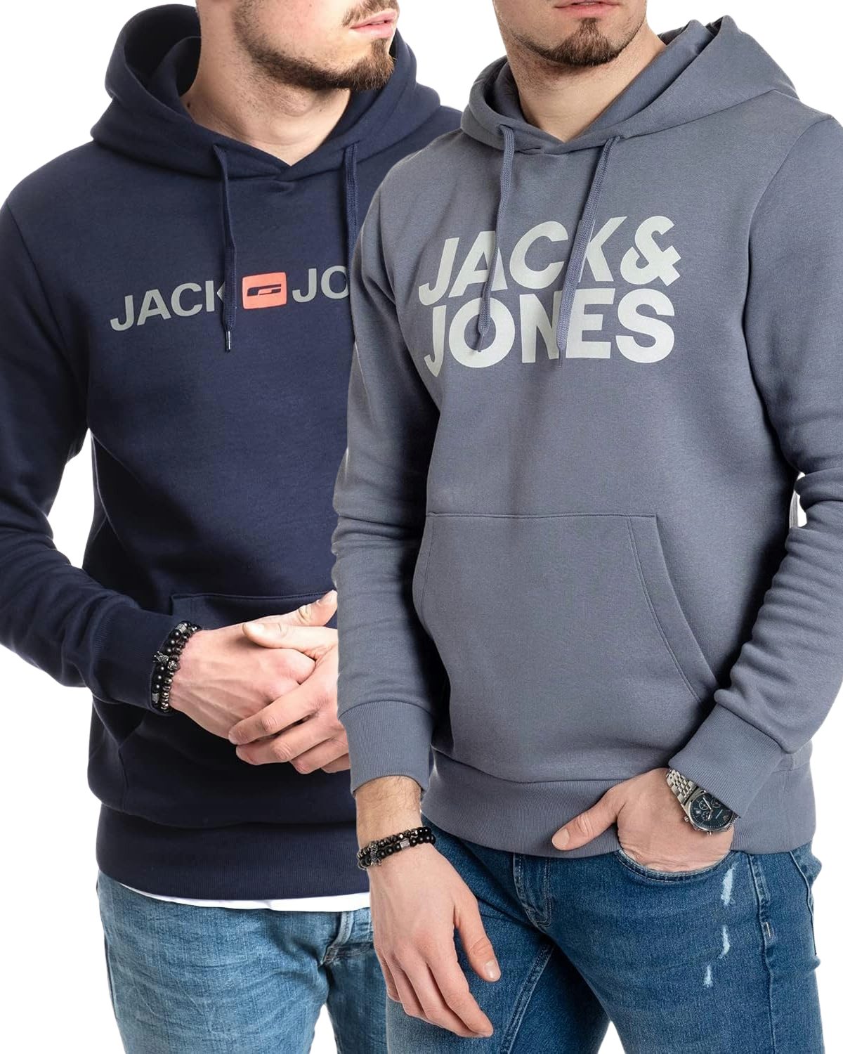 Jack & Jones Kapuzenpullover stilvolle Hoodies mit Logoprint (Spar Set, Dop günstig online kaufen