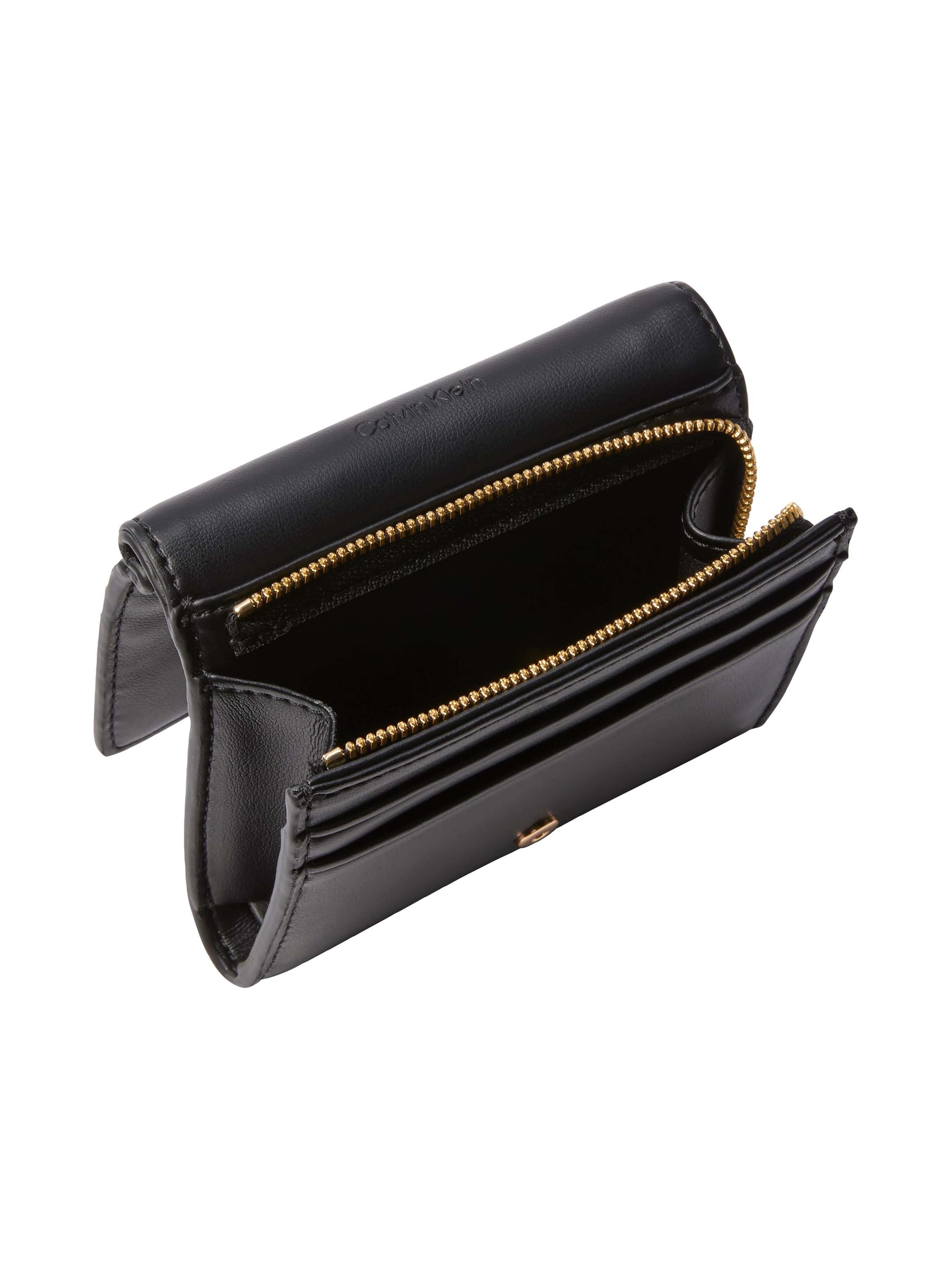 Calvin Klein Geldbörse BOLD CK MEDIUM BIFOLD, Geldbeutel, Portemonnaie, Money Pocket mit CK-Logo