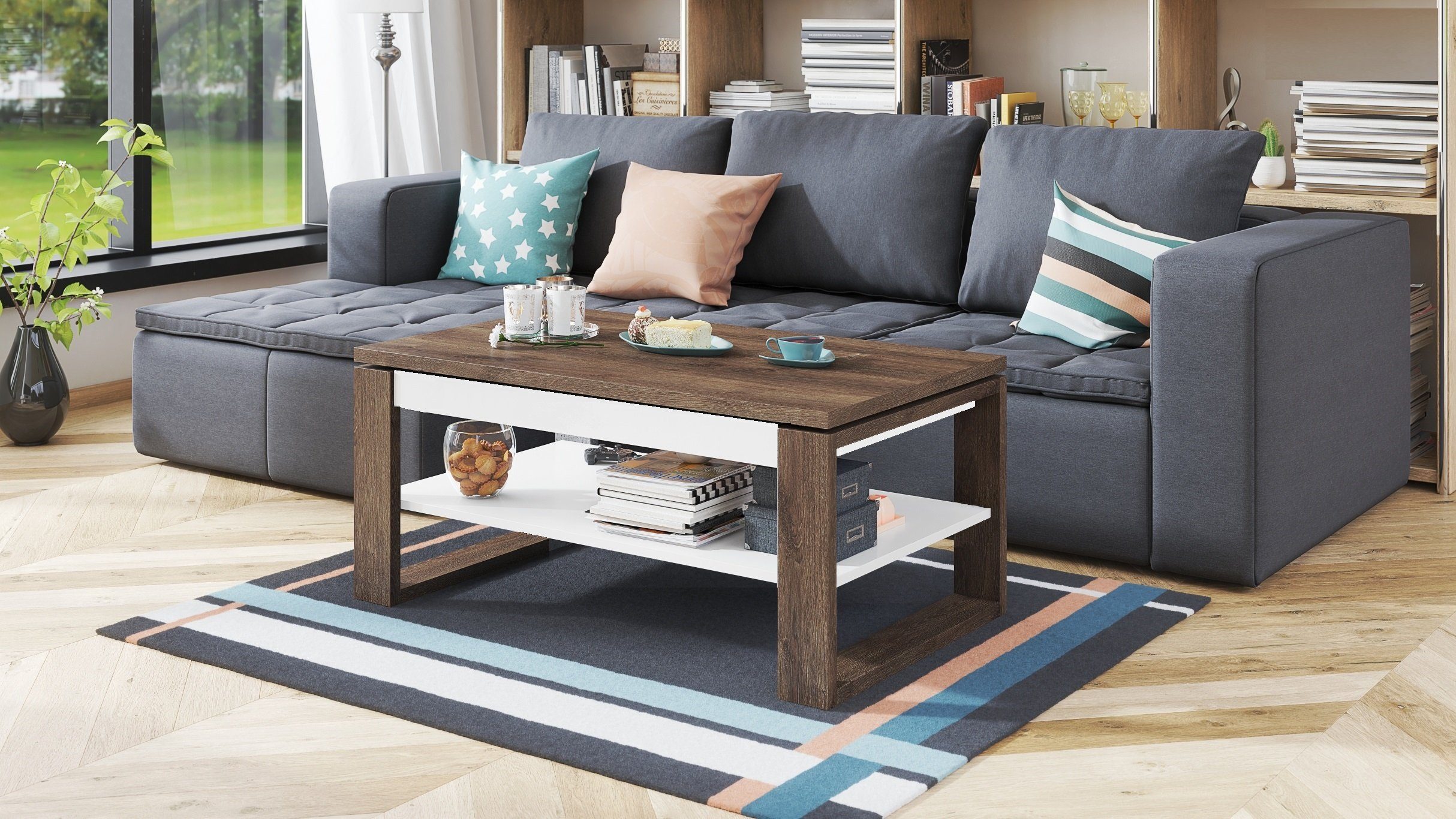 designimpex Couchtisch Design Multifunktionstisch Nuo Arbeitstisch günstig online kaufen