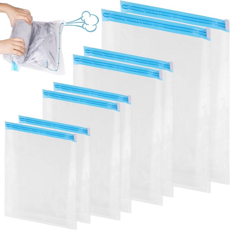 FELIXLEO Vakuumierbeutel Wiederverwendbare Vakuumbeutel Reise Kompressionsbeutel Kleidung Set