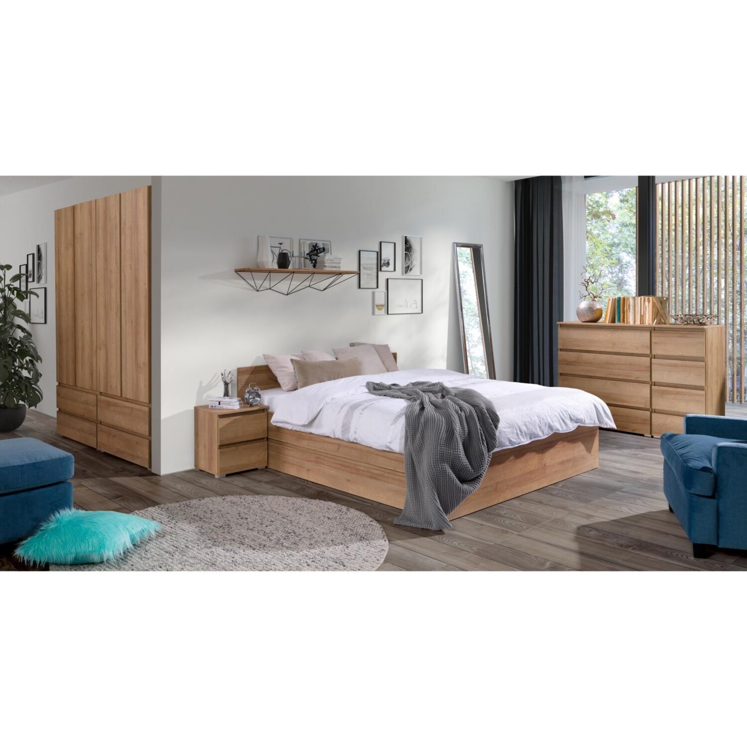 Beautysofa Bücherregal Geräumiges Bücherregal mit Schubladen günstig online kaufen