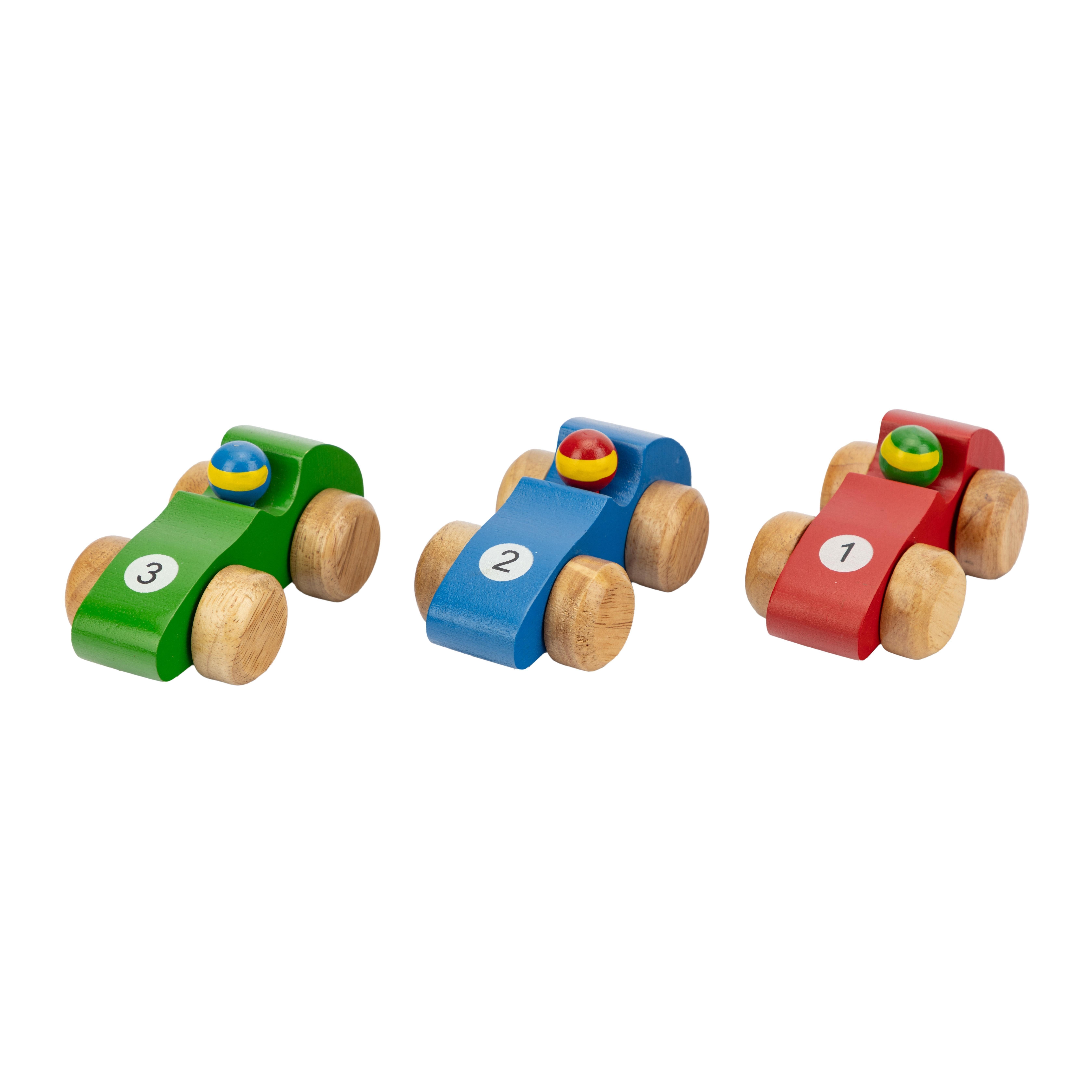 El Puente Nachziehspielzeug Spielautos "Sportwagen" 3er-Set, Handmade, Handmade