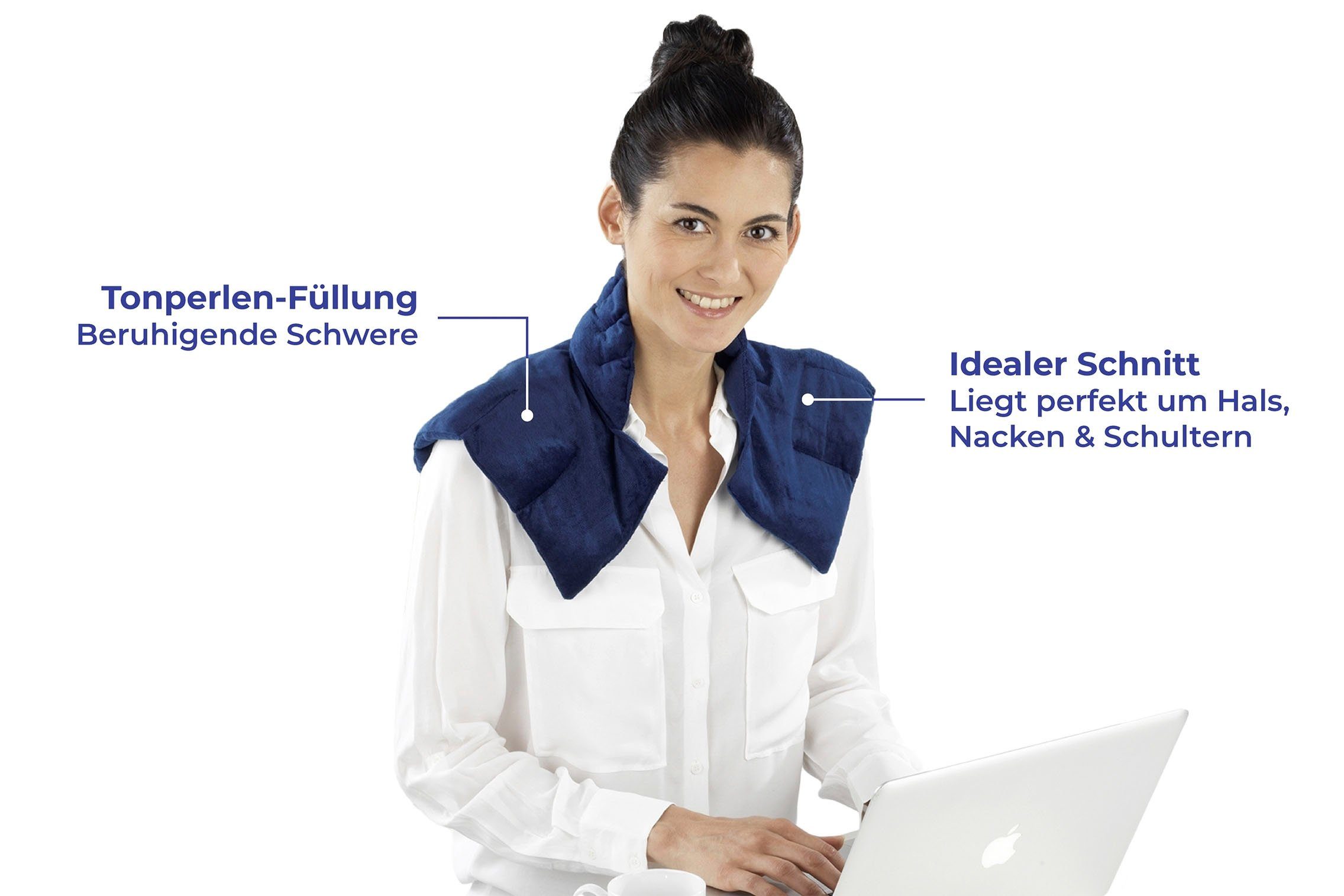 Maximex Wärmekissen Beschwertes Schulterkissen Warm & Kalt, mit zartem Lavendelaroma