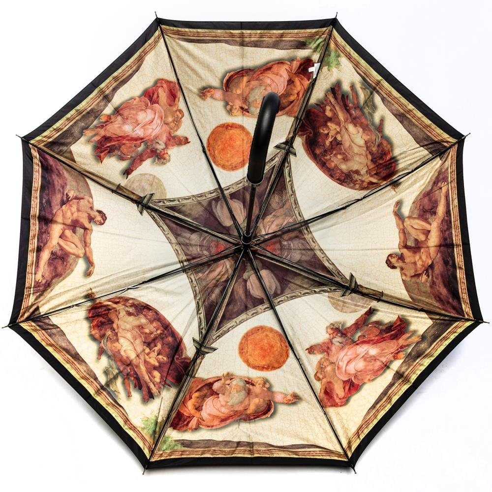 Luckyweather not just any other day Stockregenschirm Regenschirm SIXTINISCHE KAPELLE Double Layer Automatik