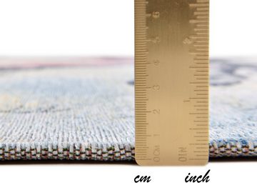 Teppich Cosima-108, Gino Falcone, rechteckig, Höhe: 3 mm, flachgeweber Jaquard-Teppich, mit Chenillegarn, modernes Blumen Design