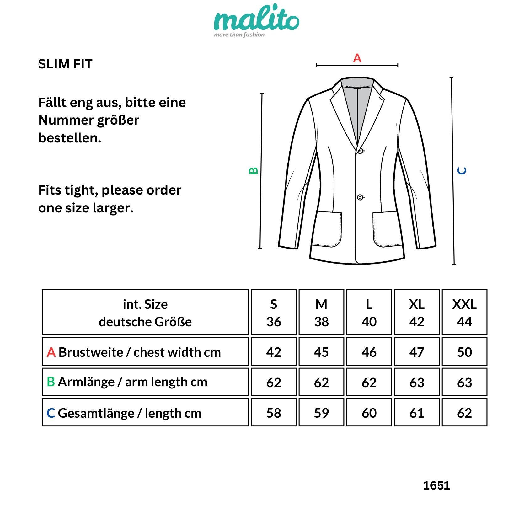 malito more than fashion Jackenblazer malito Damen Blazer klassisch, Sakko im Basic Look, Kurzjacke mit Sweat Blazer Jacke in Used Look Optik – Bild 4 von 5