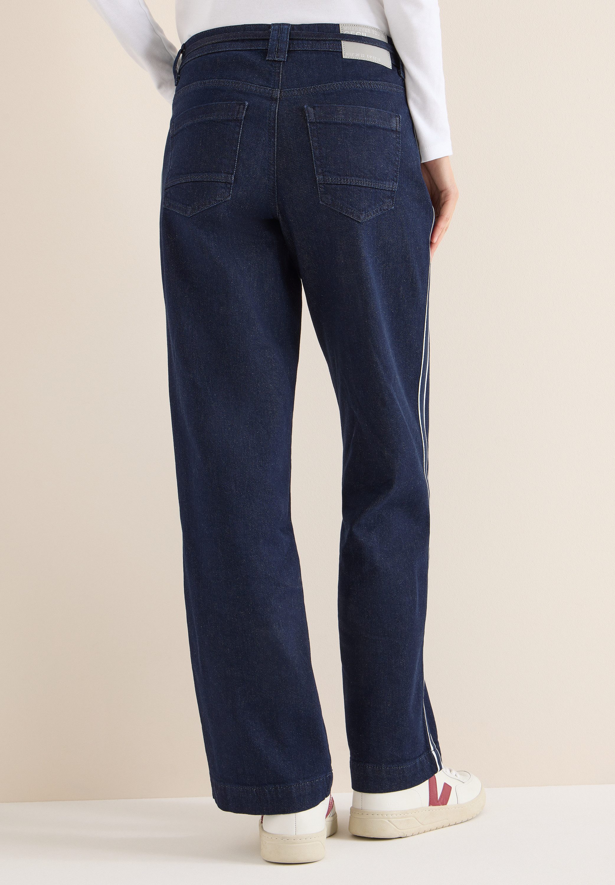 CECIL 5-Pocket-Jeans Jeans mit Gallonstreifen