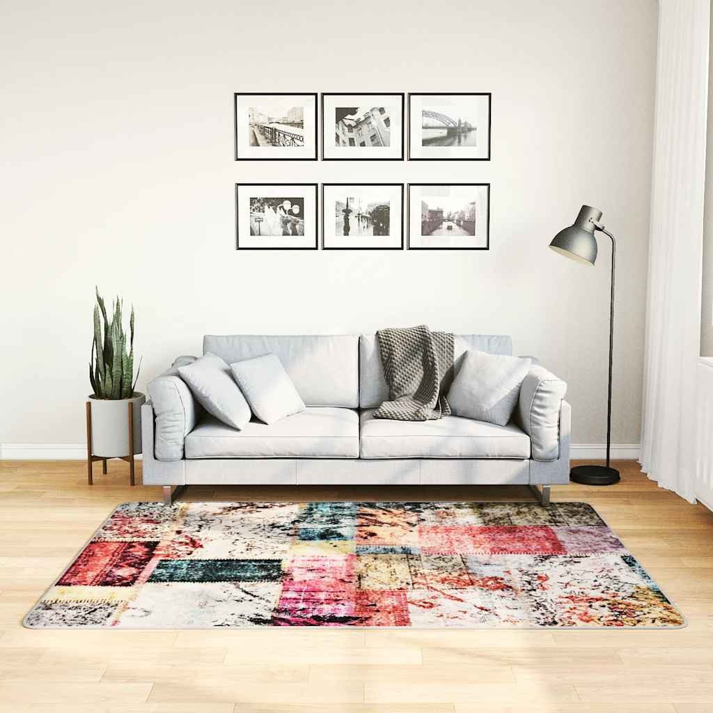 furnicato Teppich Waschbar Patchwork Mehrfarbig 120x180 günstig online kaufen