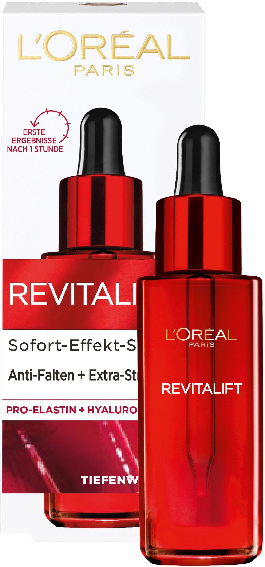 L'ORÉAL PARIS Gesichtsserum REVITALIFT KLASSIK GLÄTTENDES FEUCHTIGKEITSSERUM, verleiht der Haut mehr Elastizität und Straffheit