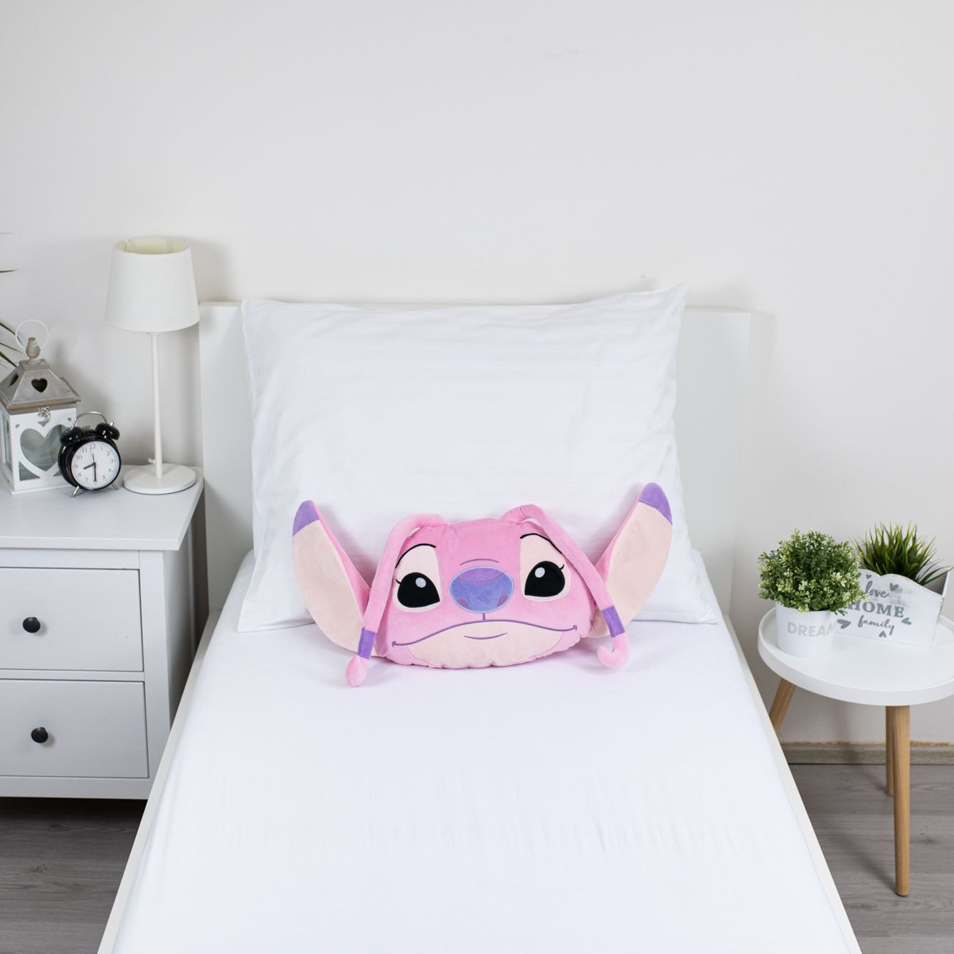 Lilo & Stitch Dekokissen Angel Pink Dekokissen in 3D-Optik für Sofa & Bett