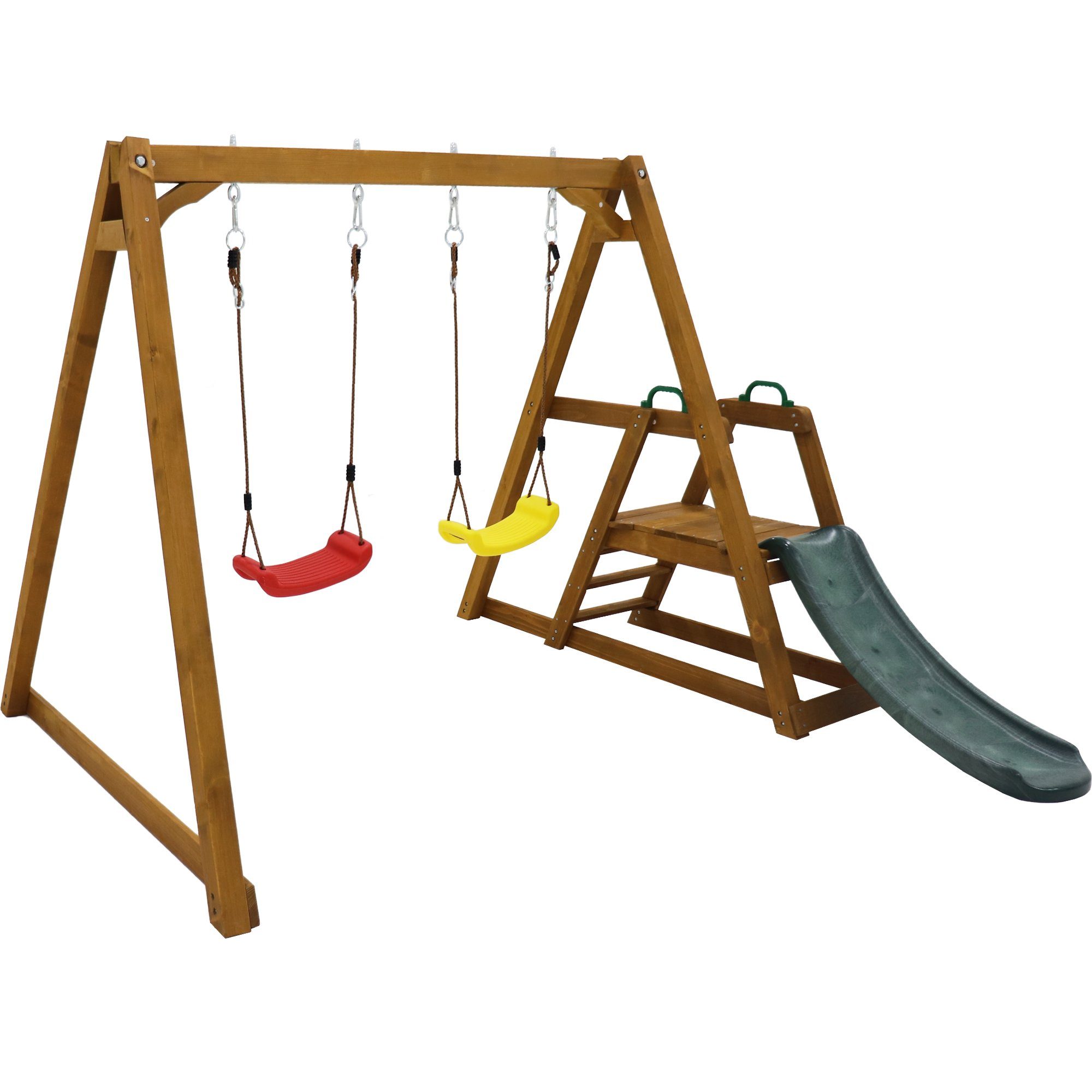 HAUSS SPOLE Doppelschaukel Holzschaukel Kinderschaukel Schaukelgestell günstig online kaufen