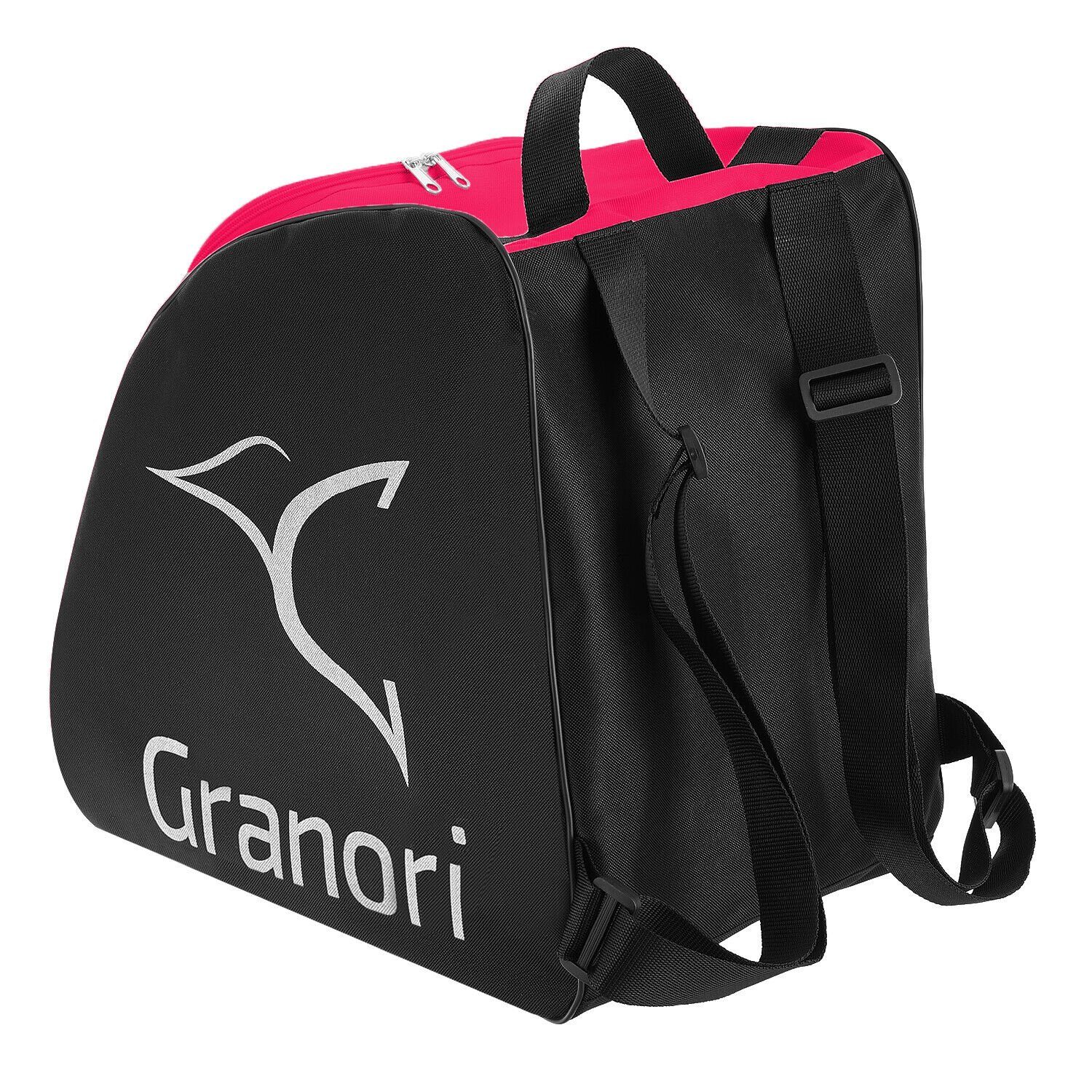 Granori Skitasche / Skisack + Skischuhtasche Kombi-Set für 1 Paar Skischuhe & Skier (Spar-Set), mit Entwässerungsöffnungen