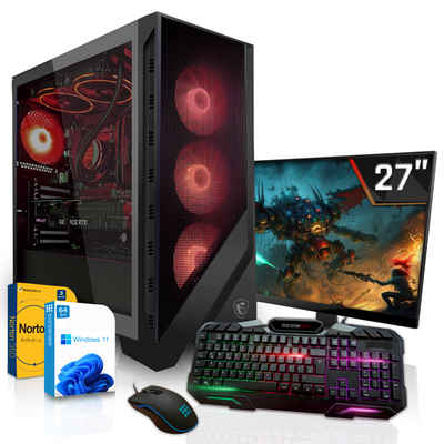 SYSTEMTREFF Gaming-PC-Komplettsystem (27", Intel Core i9 12900K, GeForce RTX 4090, 32 GB RAM, 2000 GB SSD, Windows 11, WLAN)