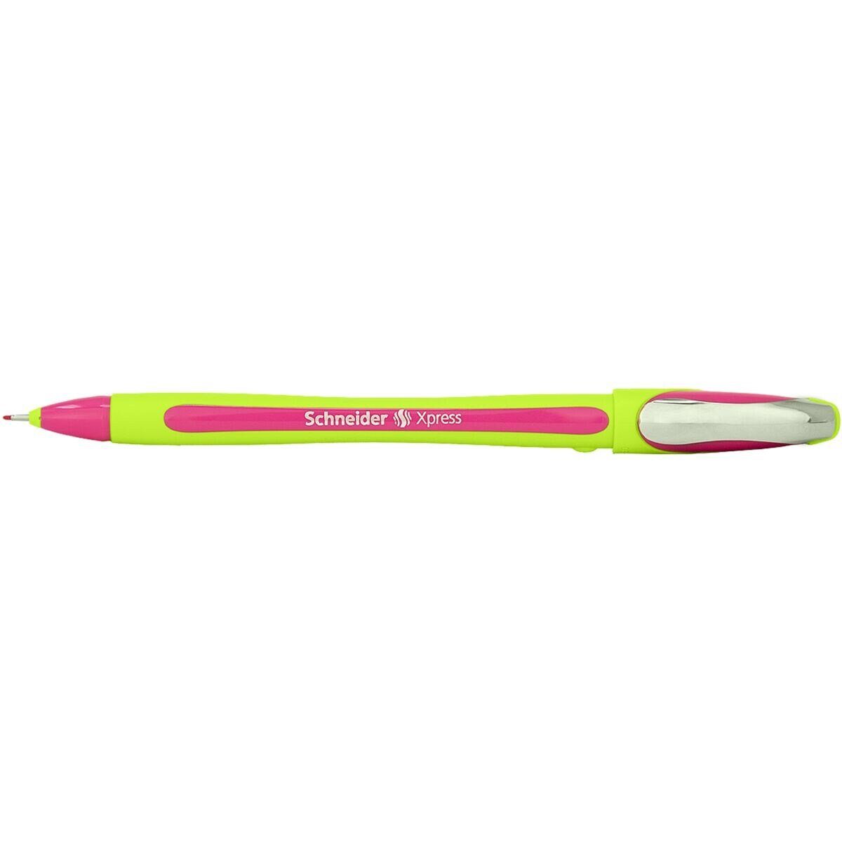 pink Fineliner Kappe mit Schneider dokumentenecht, XPress, (1-tlg),