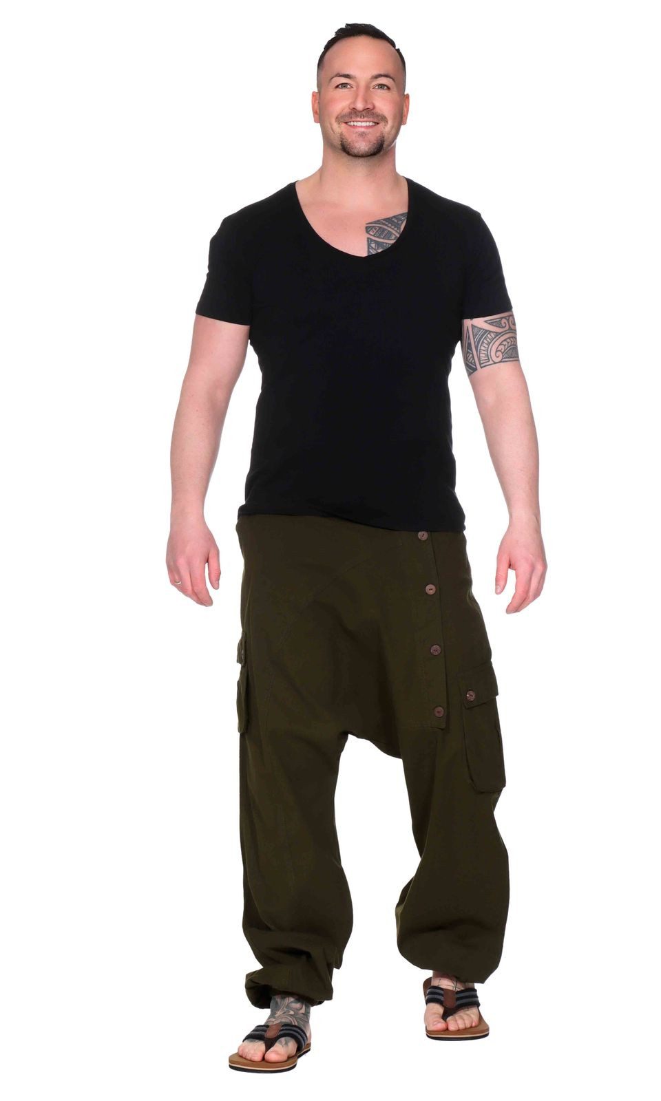 KUNST UND MAGIE Haremshose Haremhose Baggyhose Pluderhose Hippiehose Cargo günstig online kaufen