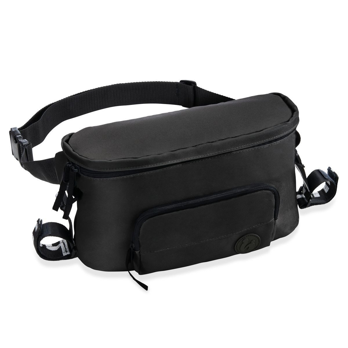Hauck Kinderwagen-Transporttasche Pushchair Hip Bag - Black, Universal Buggy Organizer Kinderwagen Tasche und Bauchtasche