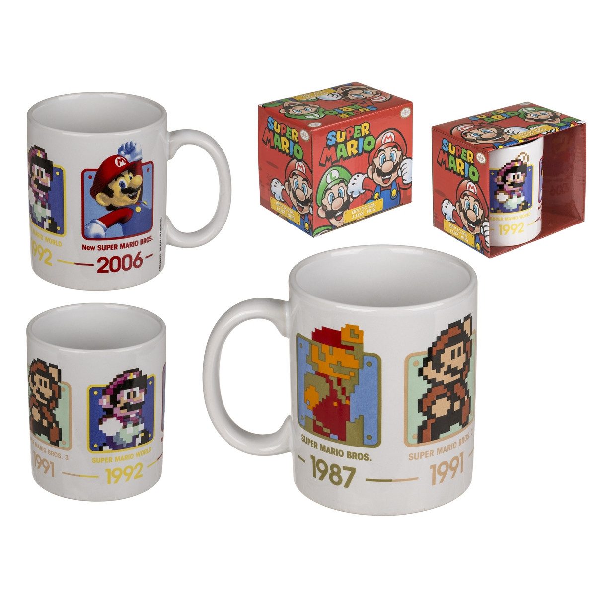 Out of the Blue Tasse Tasse Super Mario 1987 - 2006 weiß 325ml