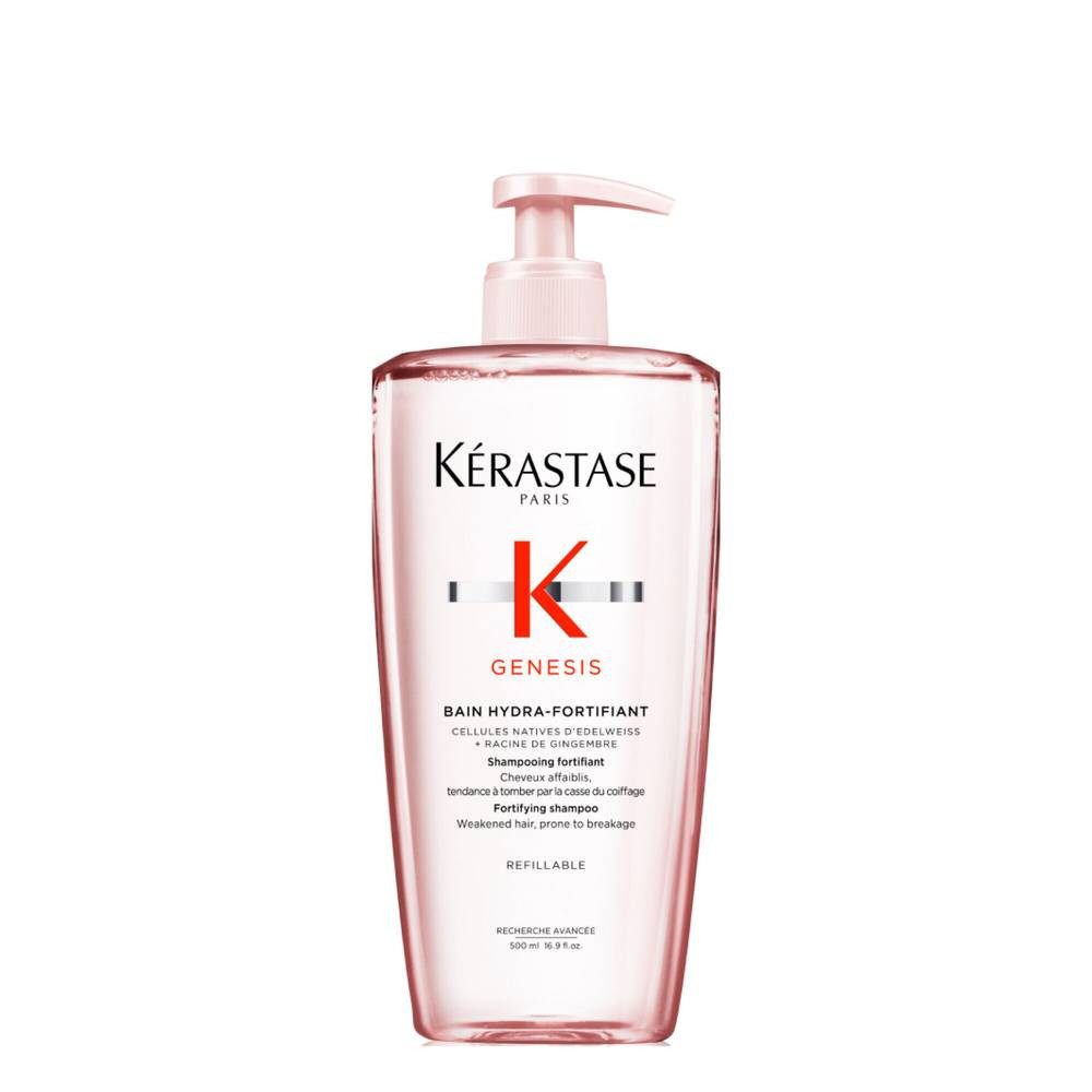 Kérastase Haarshampoo Kérastase Genesis Bain Hydra-Fortifiant Shampoo 500ml, 1-tlg., Reduziert Haarbruch sichtbar bereits nach wenigen Anwendungen