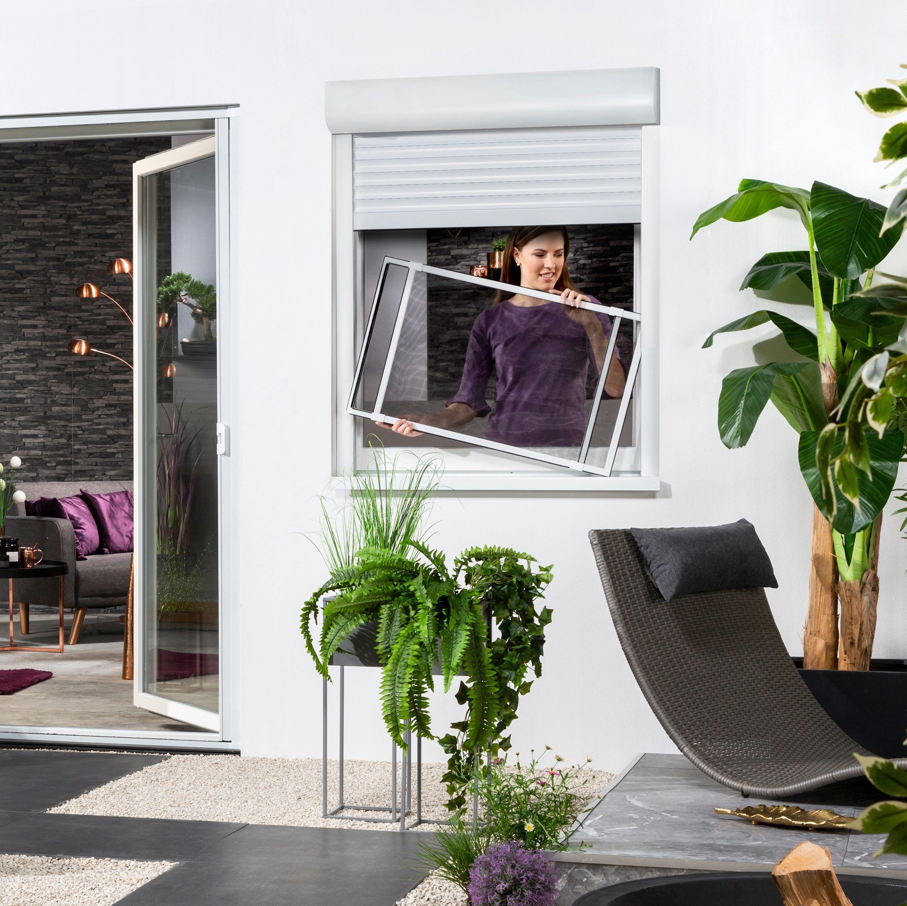 hecht international Insektenschutz-Fensterrahmen COMFY SLIDE XL, günstig online kaufen