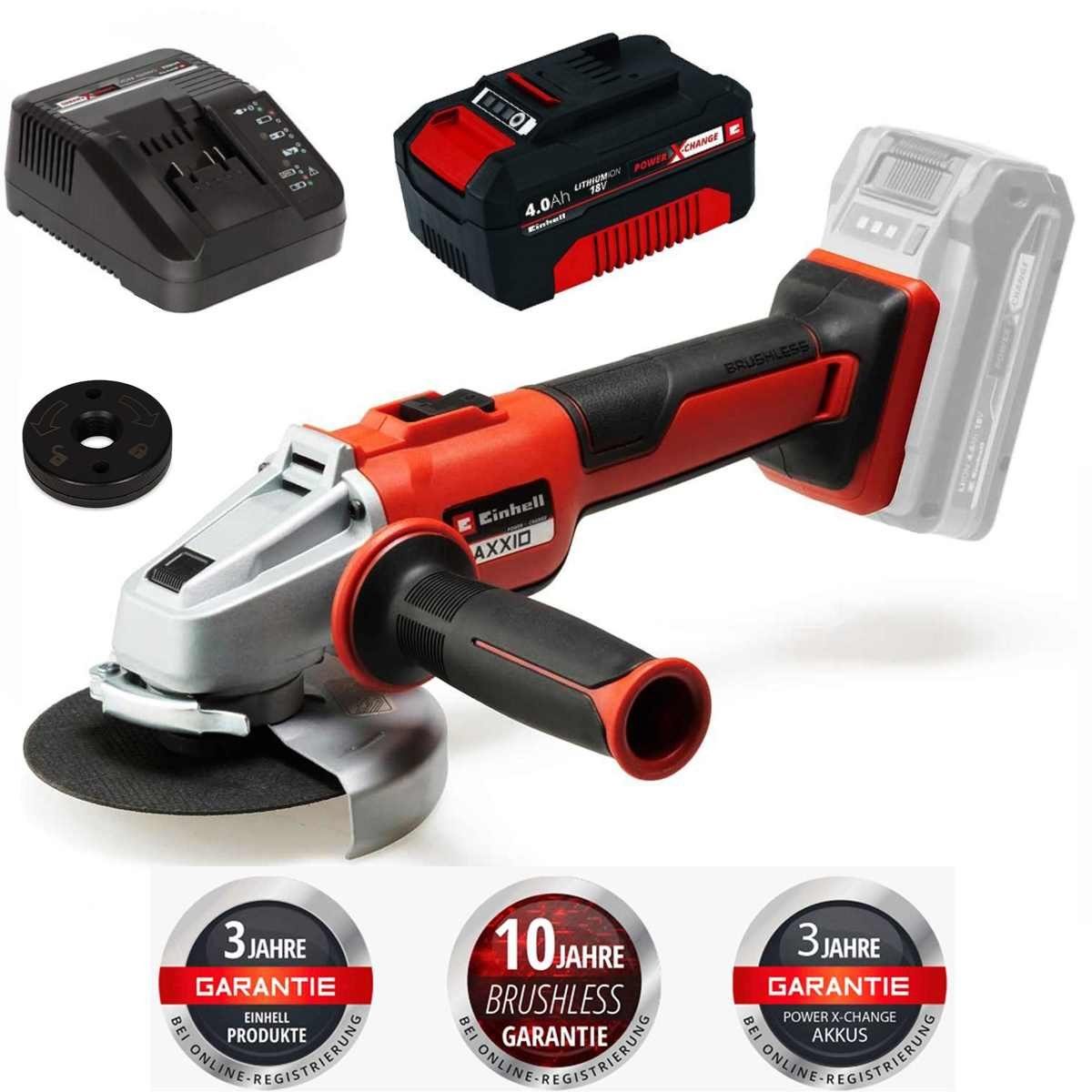 Einhell Akku-Winkelschleifer Einhell AXXIO 18/125 Q günstig online kaufen