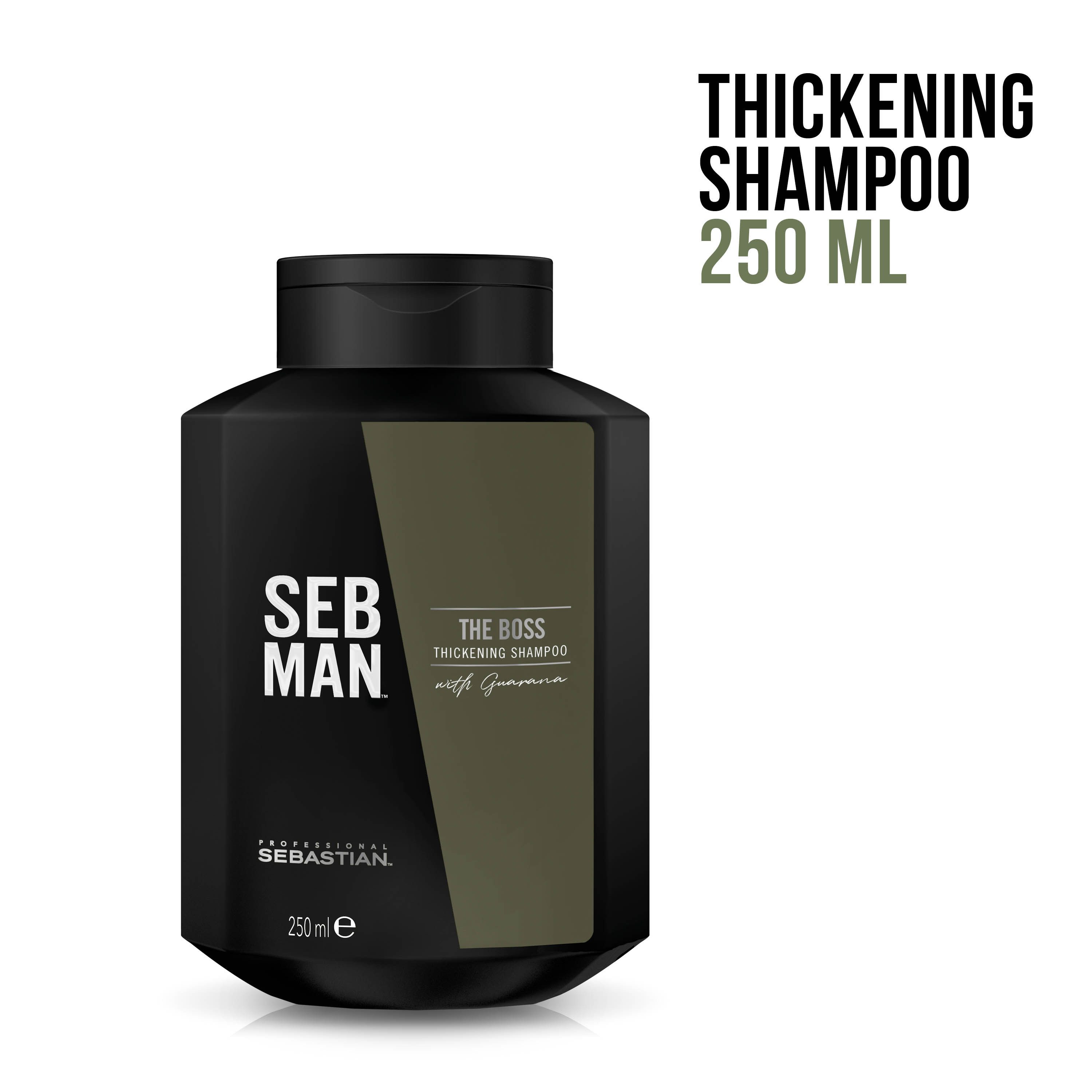 Seb Man Haarshampoo SEB MAN THE BOSS THICKENING SHAMPOO, für feines Haar, verleiht Volumen, frischer Duft