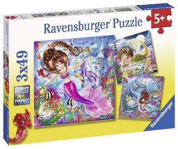 Ravensburger Puzzle Ravensburger Kinderpuzzle - 08063 Bezaubernde Meerjungfrauen -..., 49 Puzzleteile