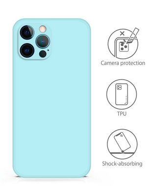 MyGadget Handyhülle Silikon Hülle für Apple iPhone 12 Pro Max, robuste Schutzhülle TPU Case Slim Silikonhülle Back Cover Kratzfest