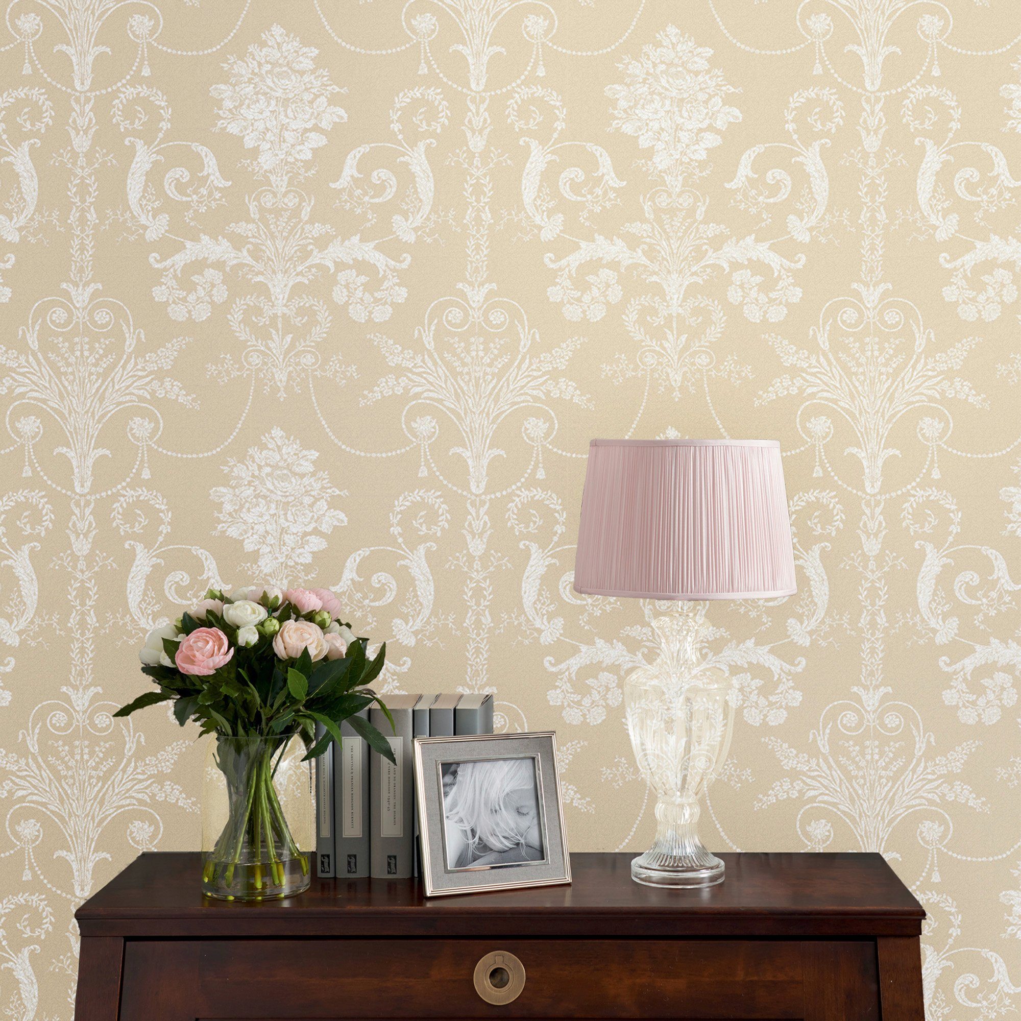 LAURA ASHLEY Vliestapete Josette, gemustert, FSC® günstig online kaufen