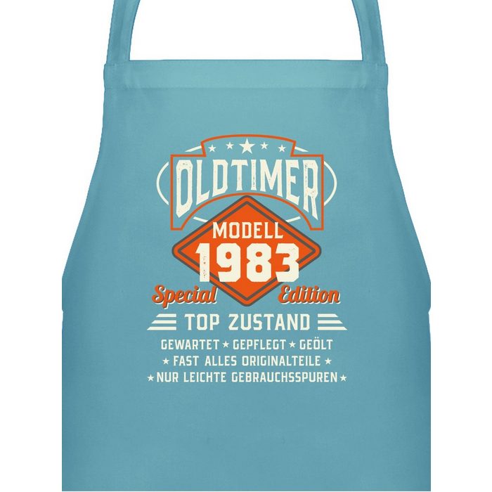 Shirtracer Kochschürze Oldtimer Modell 1983 (1-tlg) 40. Geburtstag Schürze