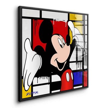 DOTCOMCANVAS® Acrylglasbild Proud Mickey 2 - Acrylglas, Acrylglasbild Proud Mickey Mouse Comic Cartoon Pop Art Wandbild