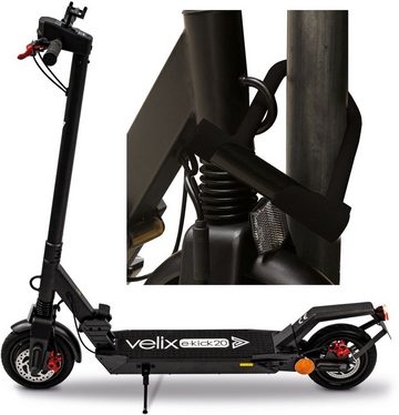 velix E-Scooter E-Kick 20, V. 2021, 20 km/h, (mit Schutzblechen), mit Straßenzulassung, bis zu 40 km Reichweite, klappbar