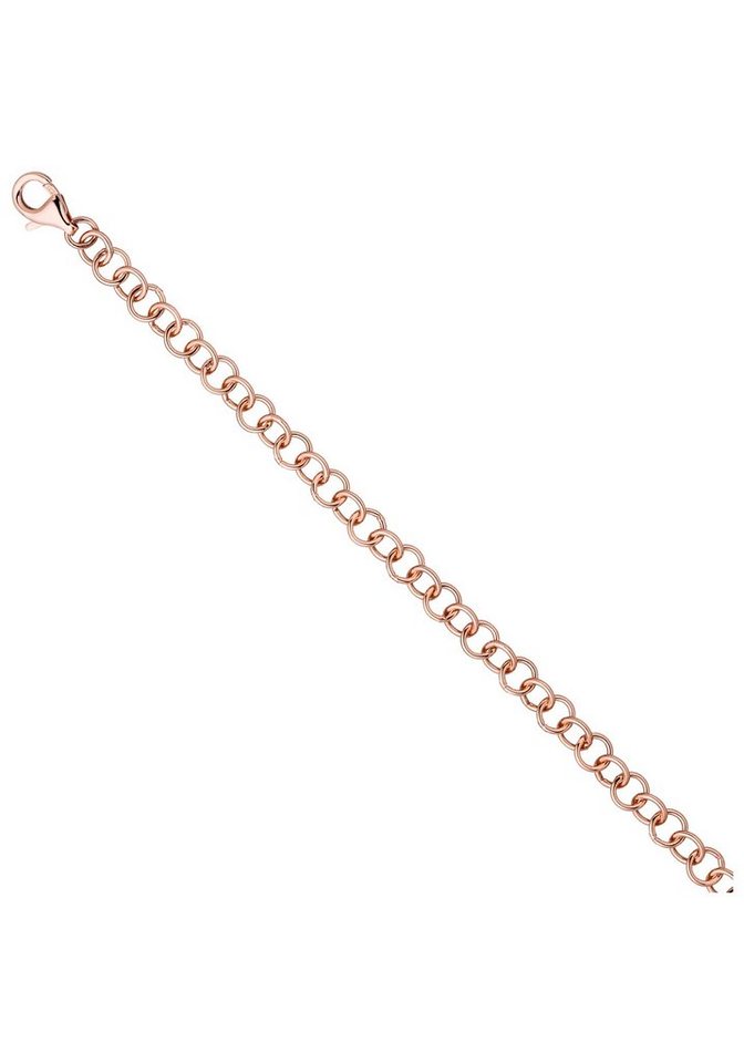 JOBO Armband, 925 Silber roségold vergoldet 19 cm