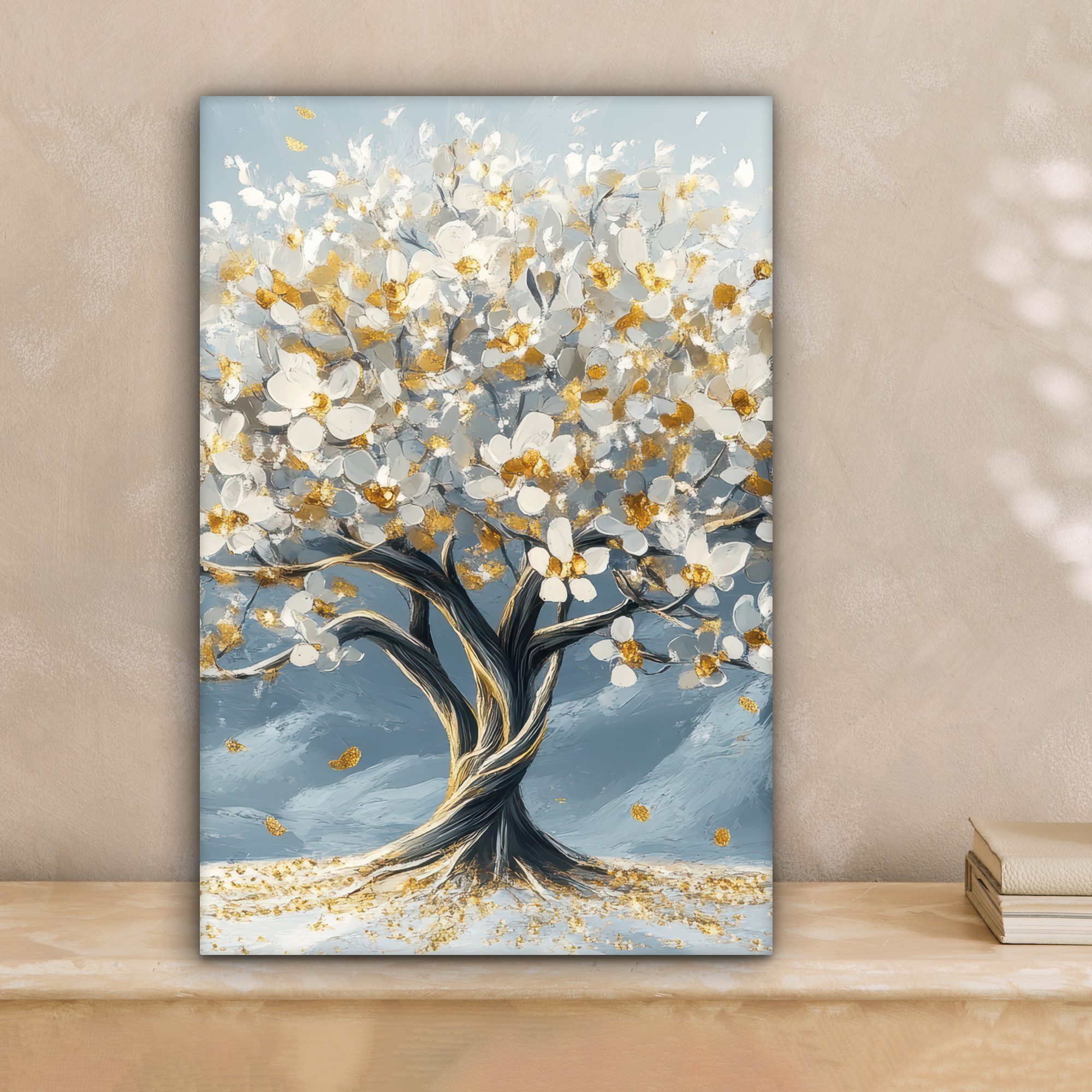 OneMillionCanvasses® Leinwandbild Baum - Winter - Baum des Lebens - Modern günstig online kaufen