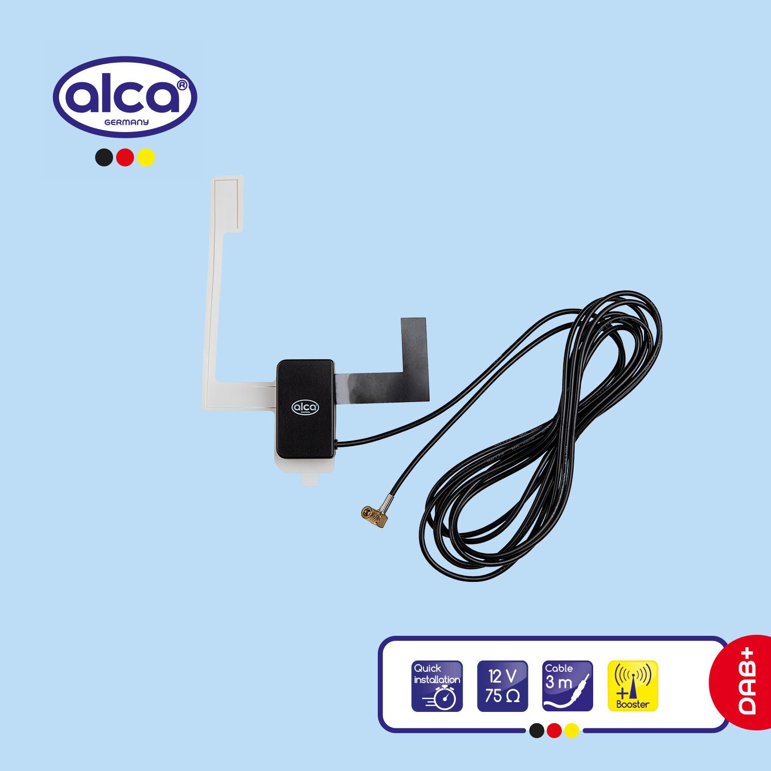 alca Aktiv Scheibenantenne DAB+ Autoradio-Scheibenantenne (DAB)