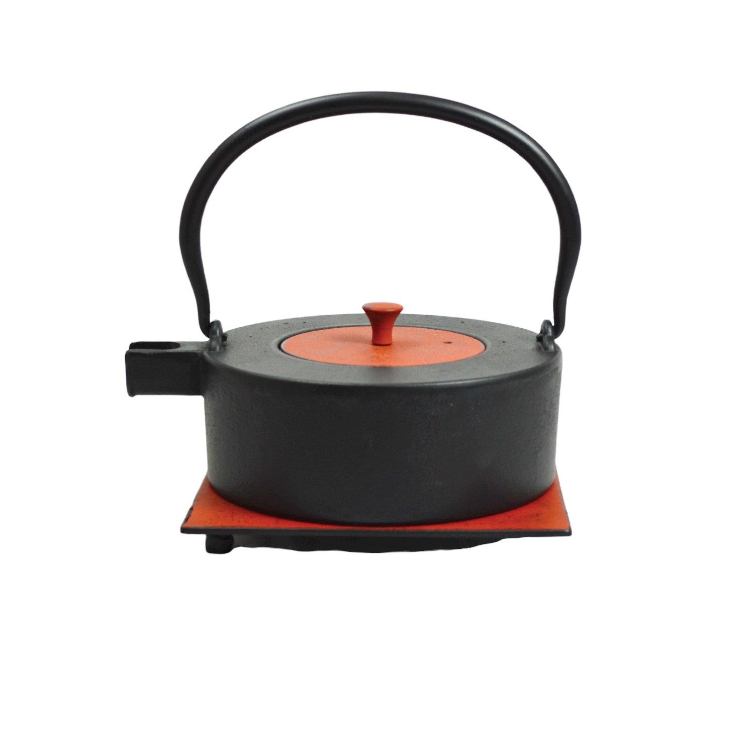 JA-UNENDLICH Teekanne HeiiNa mix, 0.8 l, Gusseisen handgefertigt im Sandgussverfahren, innen emailliert