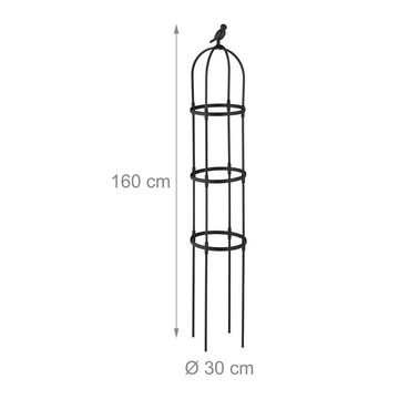 relaxdays Rankhilfe Rankhilfe 160 cm hoch 2er Set