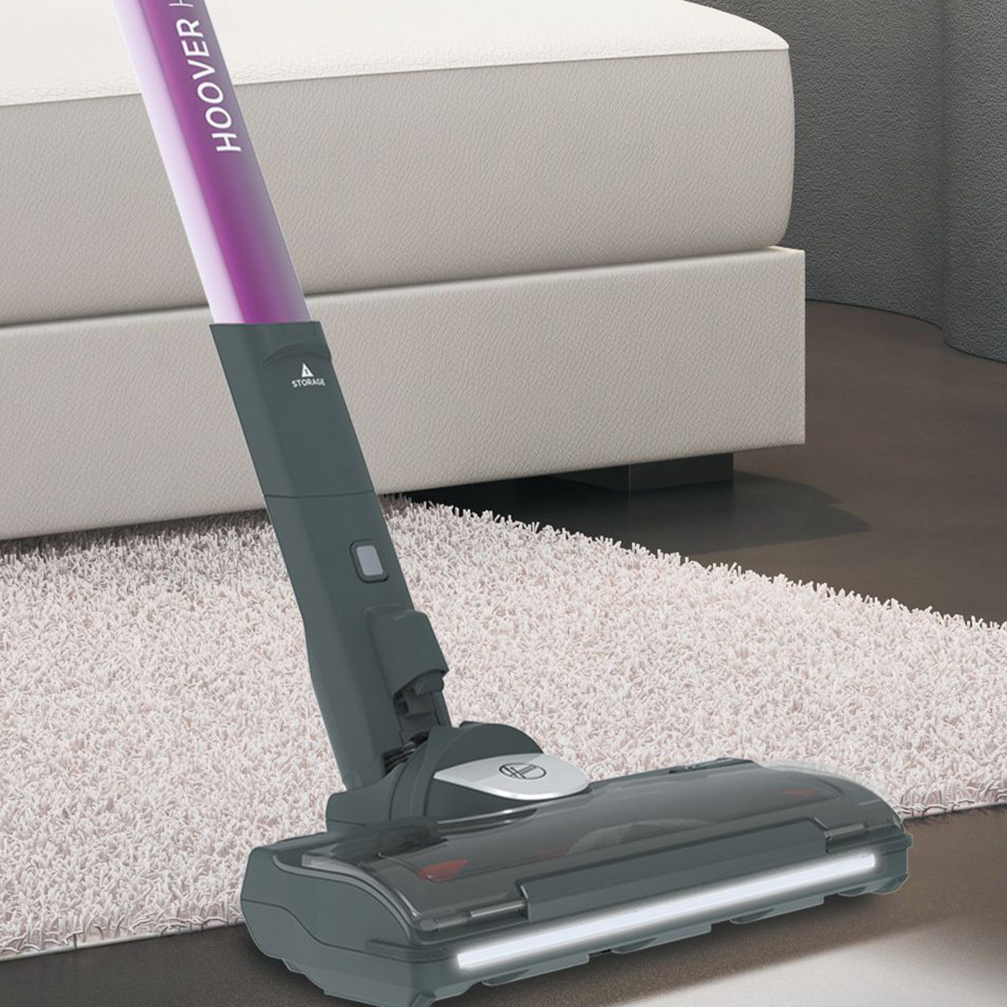 Hoover Akku-Hand-und Stielstaubsauger HF522STHE011, beutellos, Quick Park&Go