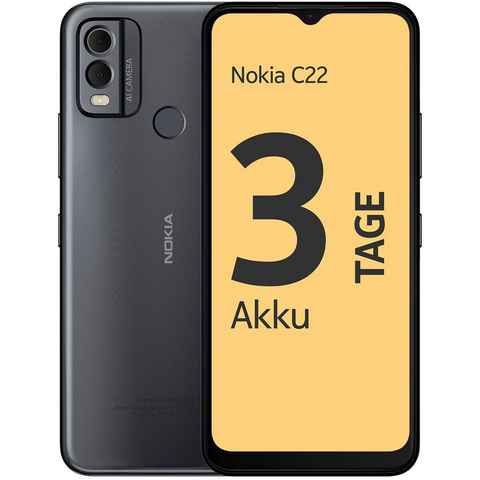 Nokia C22, 2+64GB Smartphone (16,56 cm/6,52 Zoll, 64 GB Speicherplatz, 13 MP Kamera)