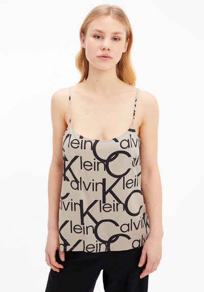 Calvin Klein Underwear Spaghettitop CAMISOLE mit Calvin Klein Schriftzug allover