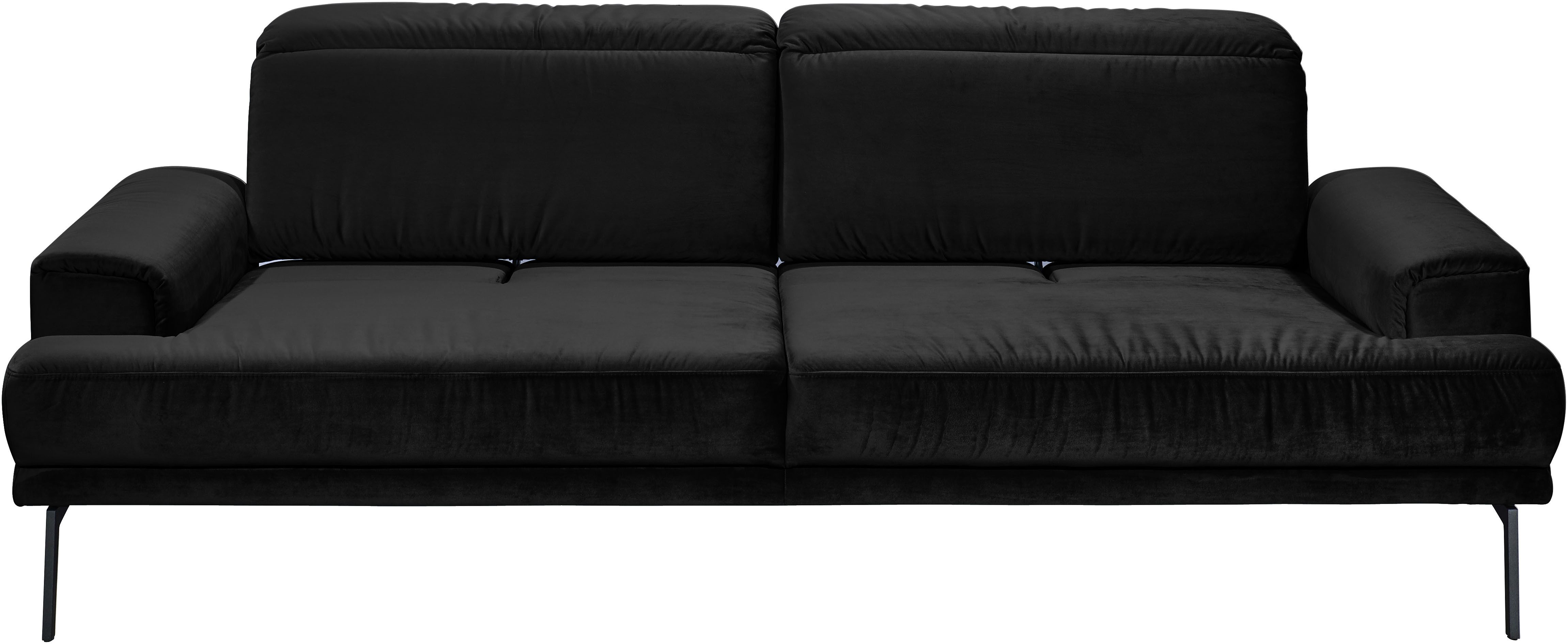 Musterring 3-Sitzer MR 4580, inkl. Kopf- und Sitztiefenverstellung, Fuß schwarz, B228 x T103 cm