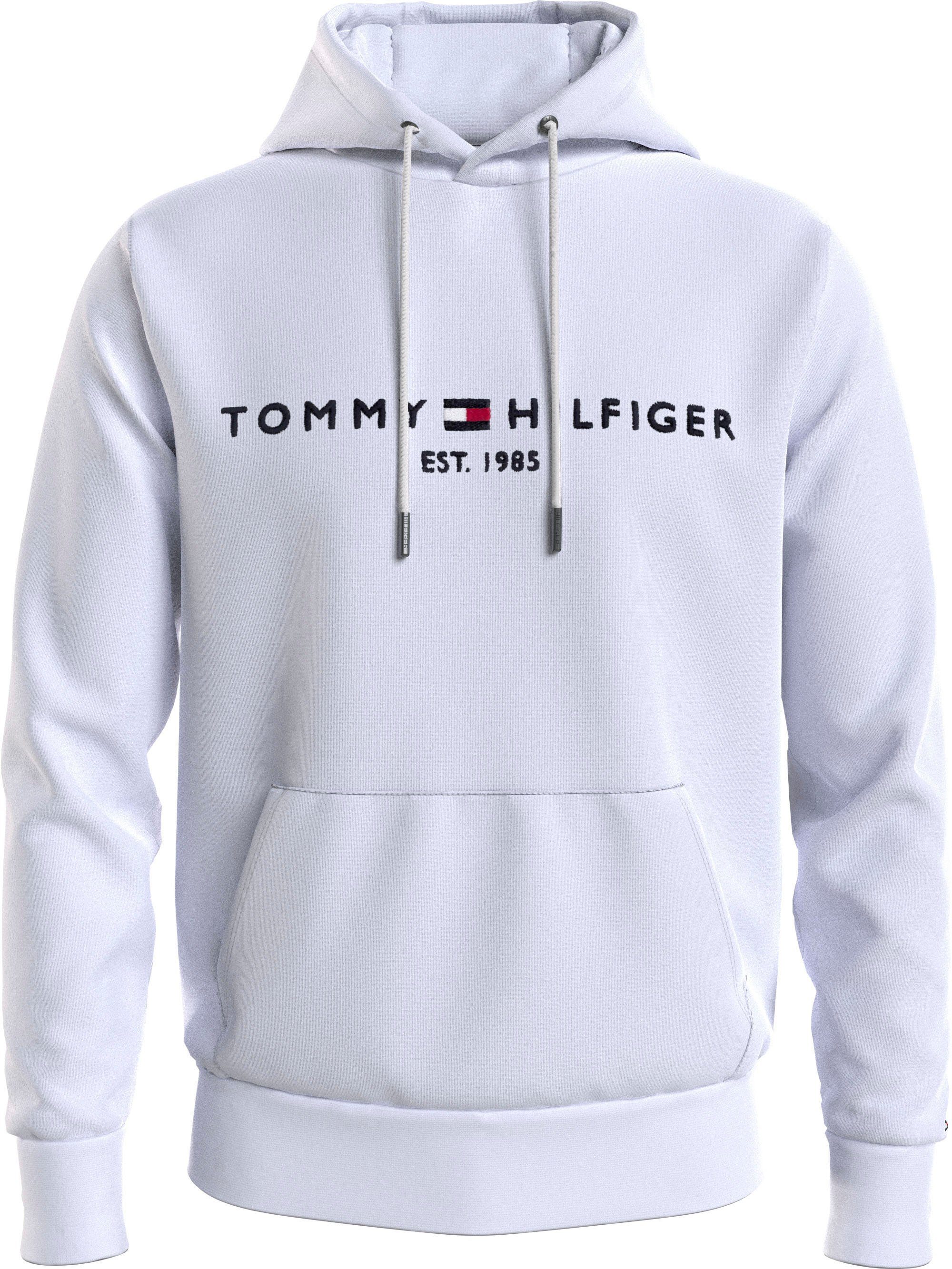 Preis und Auswahl an Big BT-TOMMY & Hilfiger HOODY-B Tommy Hoodie Tall White LOGO