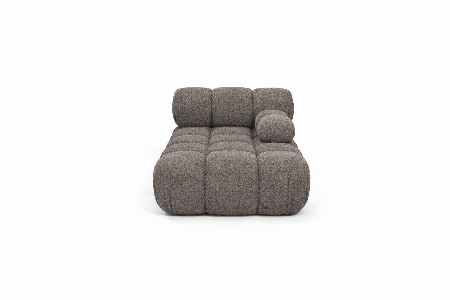 Kaiser Möbel Chaiselongue modular für Wohnzimmer, Bouclé-Stoff Abriamo, Selia, Chaiselongue, Chaiselongue-Modul zum Entspannen,Modernes Lounge-Design