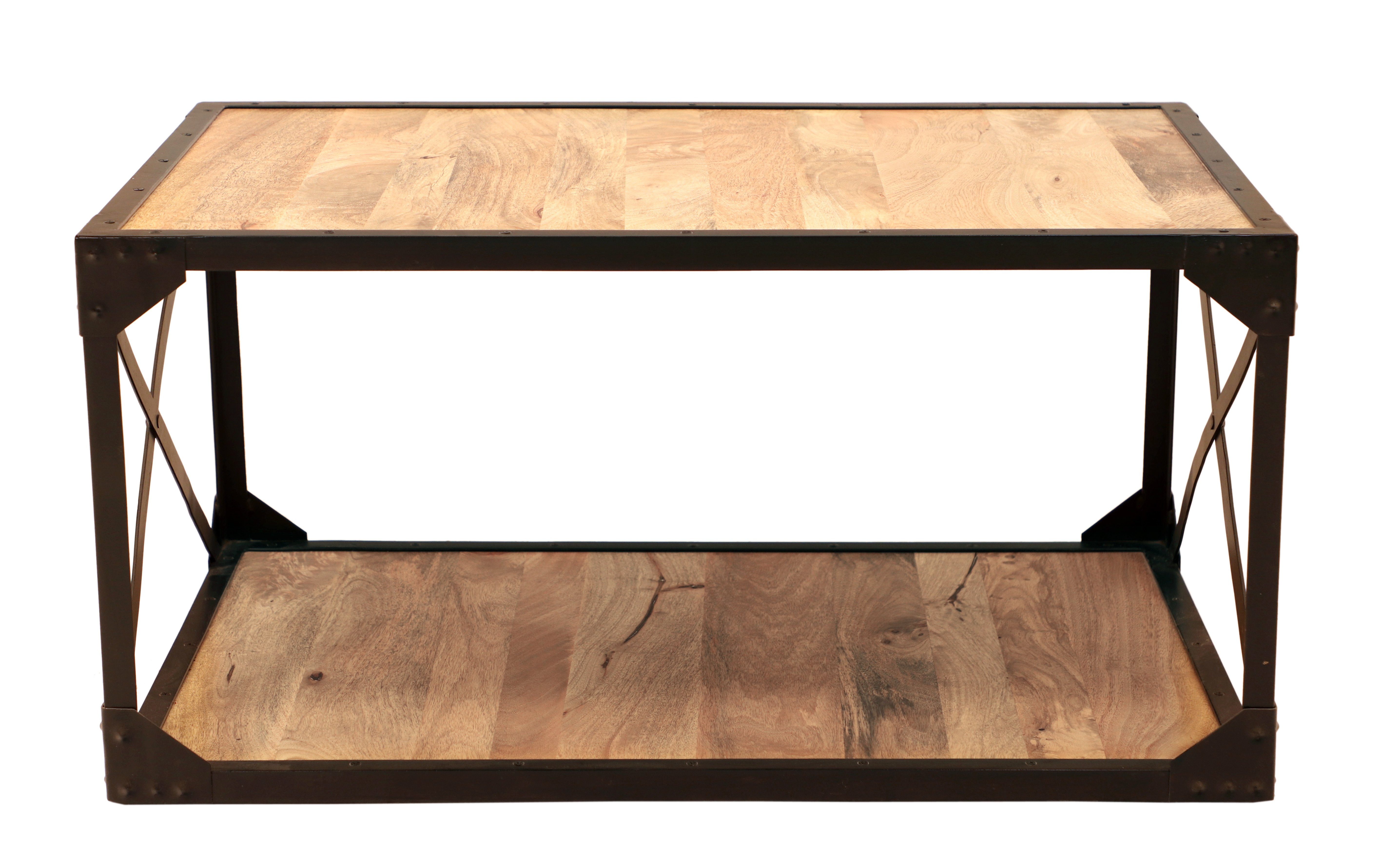 Indischesmoebelhausde Couchtisch Couchtisch Gita 90x45x60 aus Mango-Massivholz