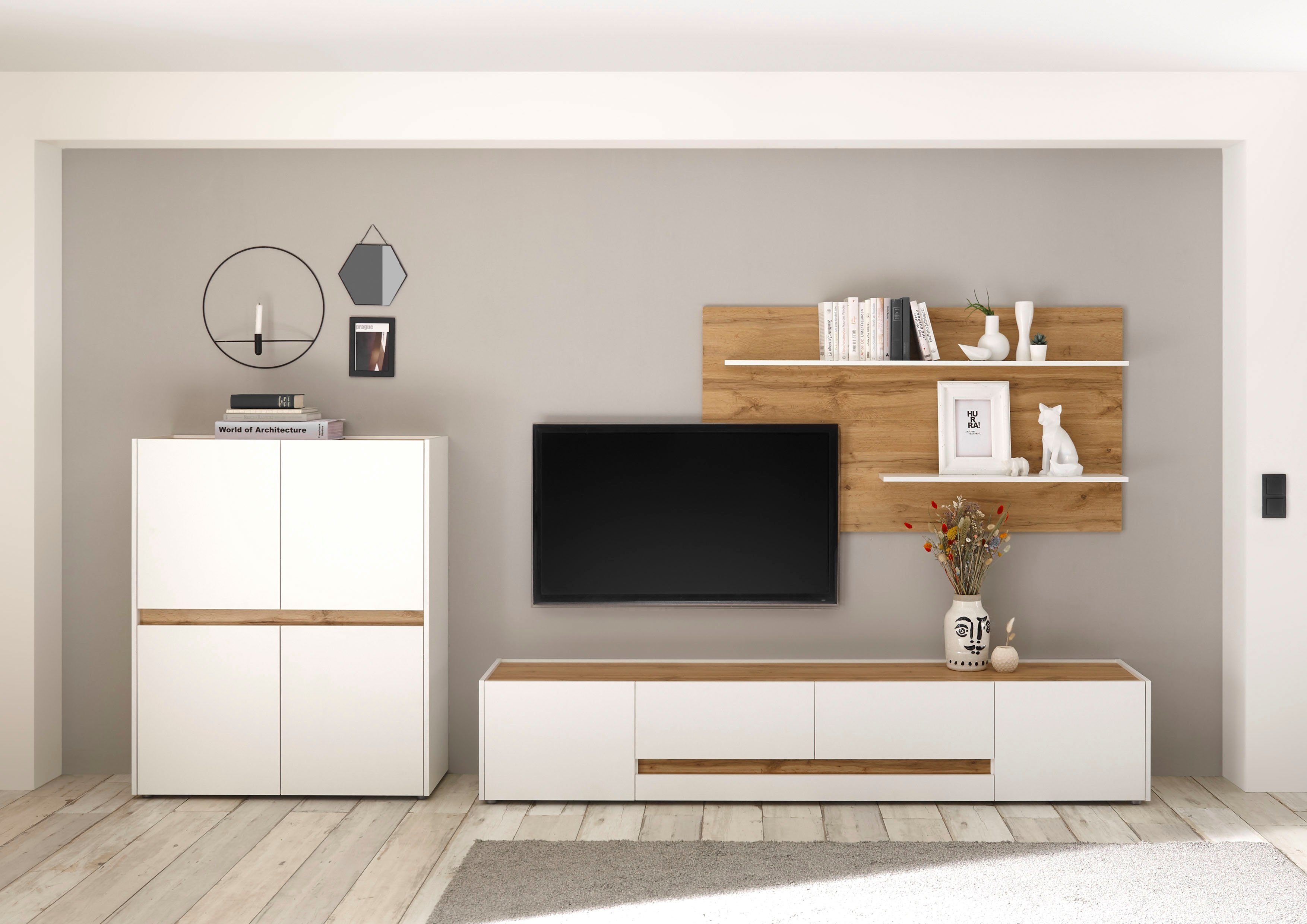 INOSIGN Wohnwand City/Giron, moderne Anbauwand, Komplettset in vielen Farbe günstig online kaufen