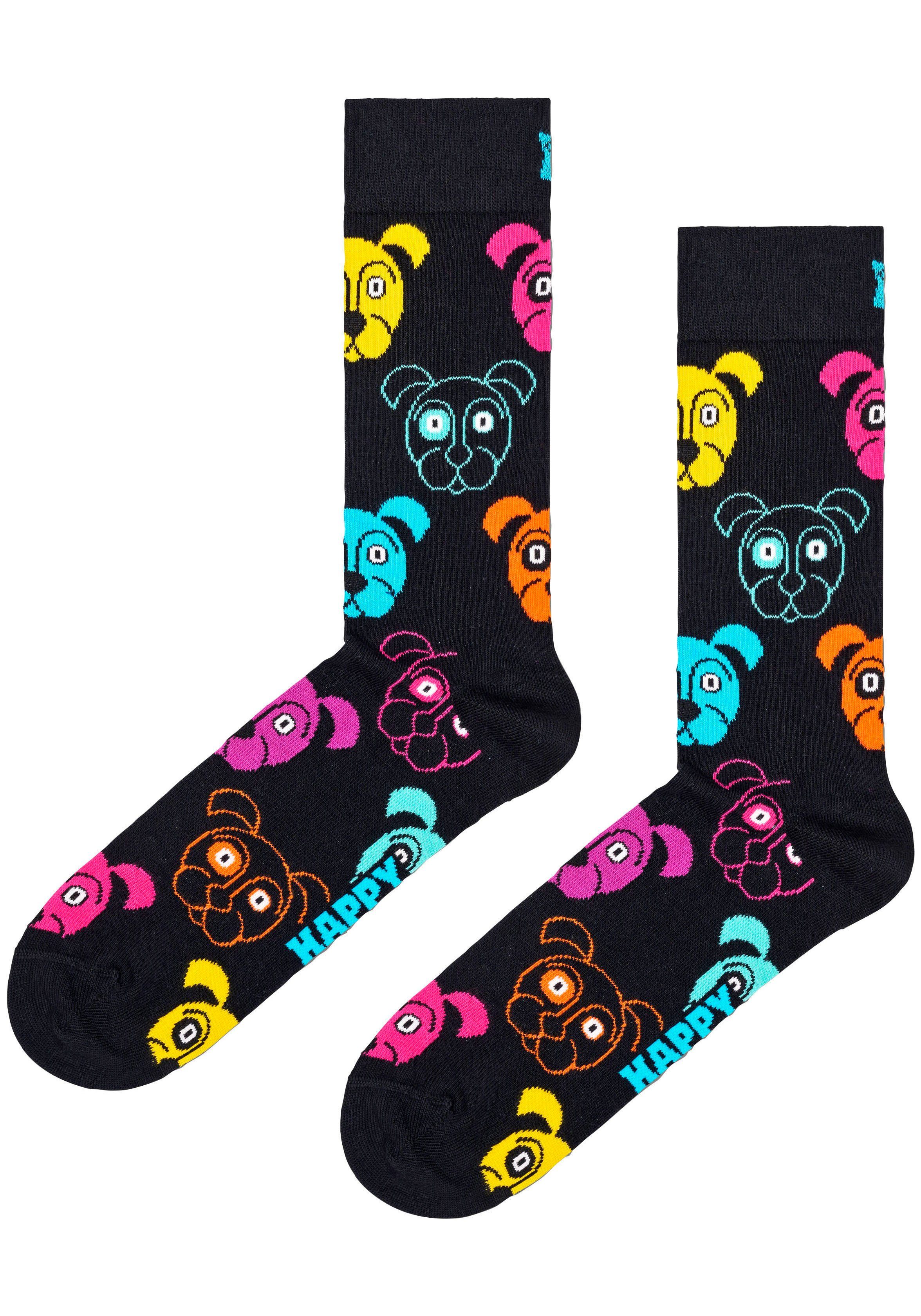 Happy Socks Gift 3-Pack Hunde-Motiv Socks (Packung) Dog Mixed Set Mixed Dog Socken 2