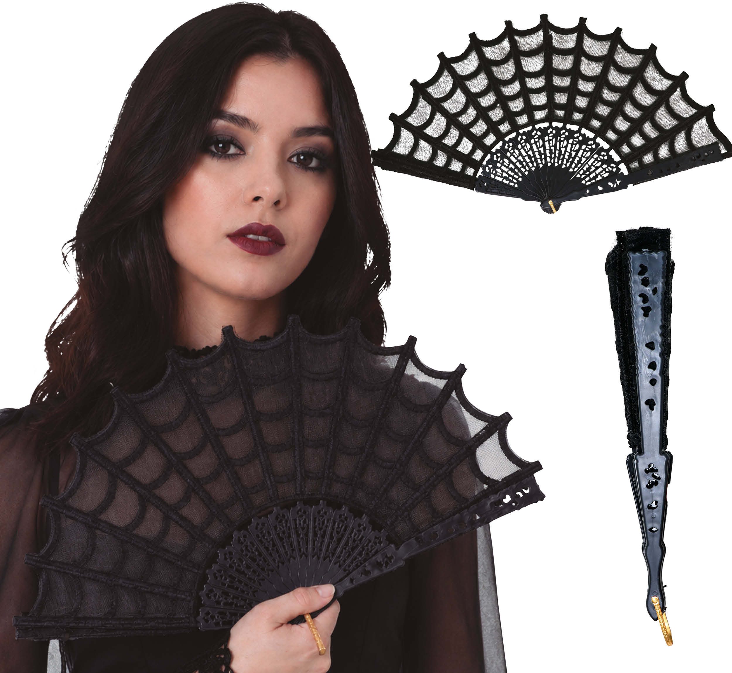 Fiestas Guirca Kostüm, Gothic Halloween Faecher Barock Vampir Stil Extravaganter Look Misty N