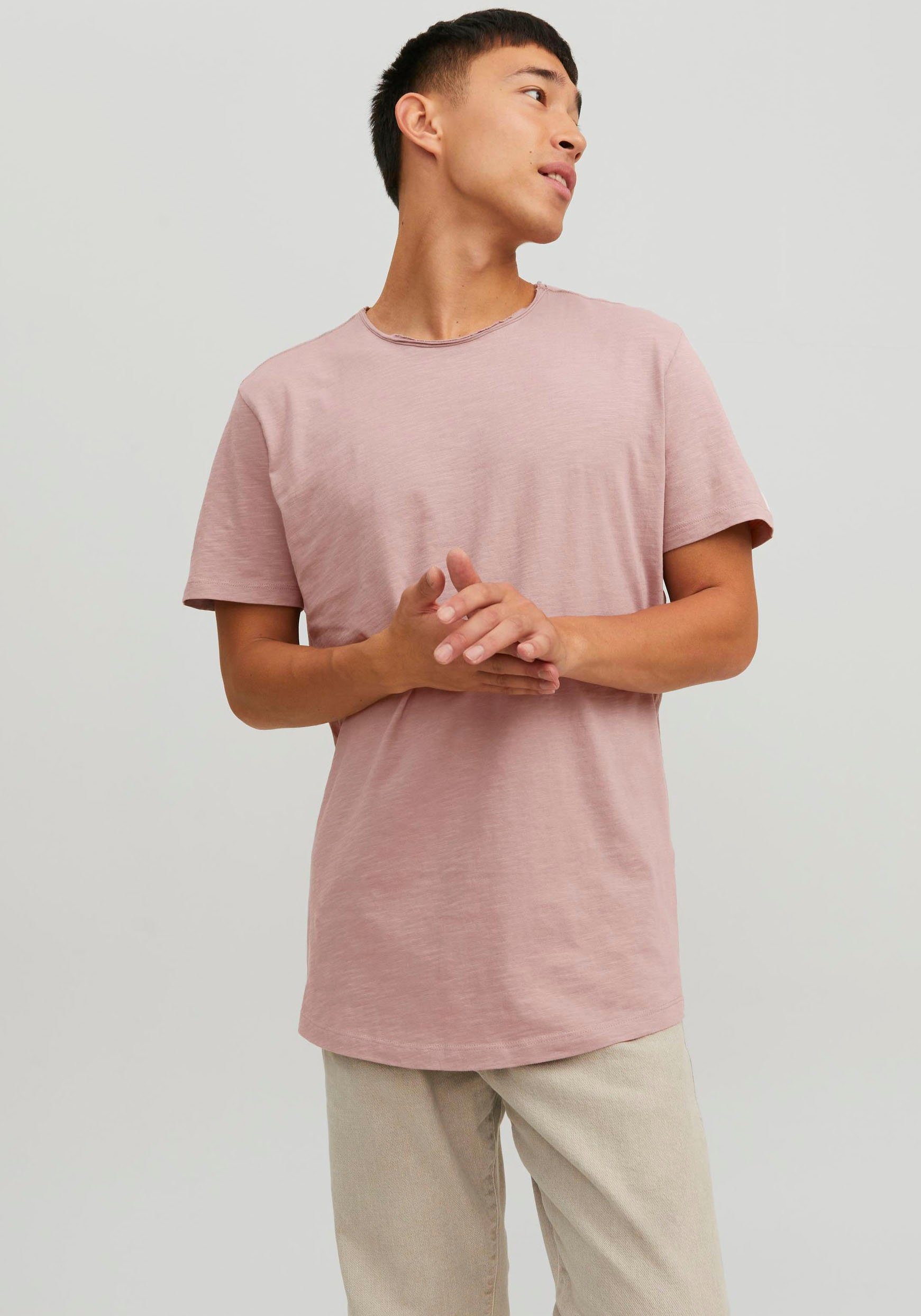 TEE JJEBASHER Rundhalsshirt O-NECK Jones Jack NOOS SS & mauve deauville