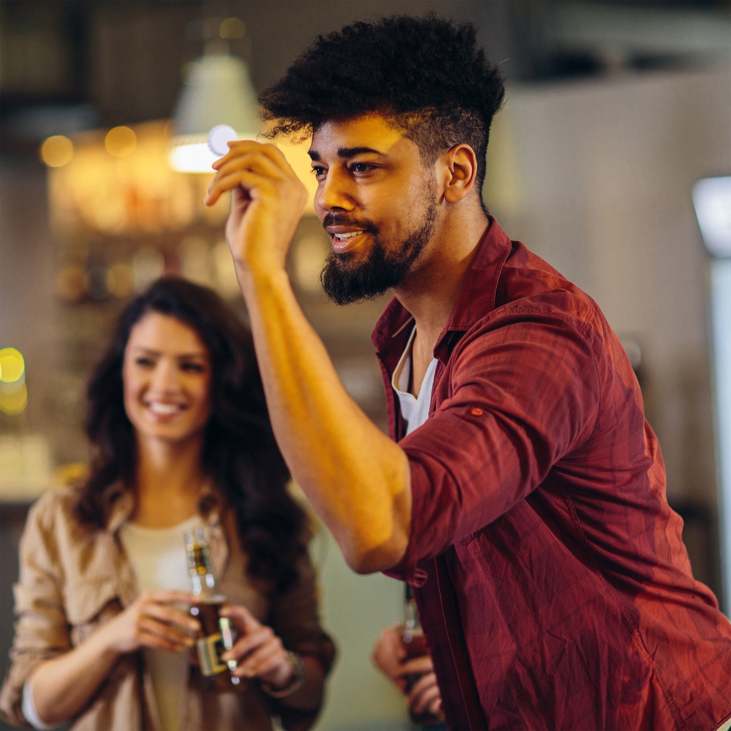 relaxdays Dartscheibe Kronkorken Dartscheibe