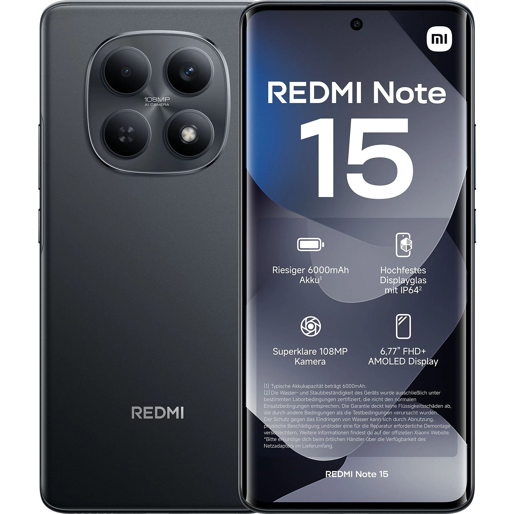 Xiaomi Redmi Note 15 5G 256GB Handy (6.7 Zoll, 256 GB Speicherplatz, 108 MP Kamera)
