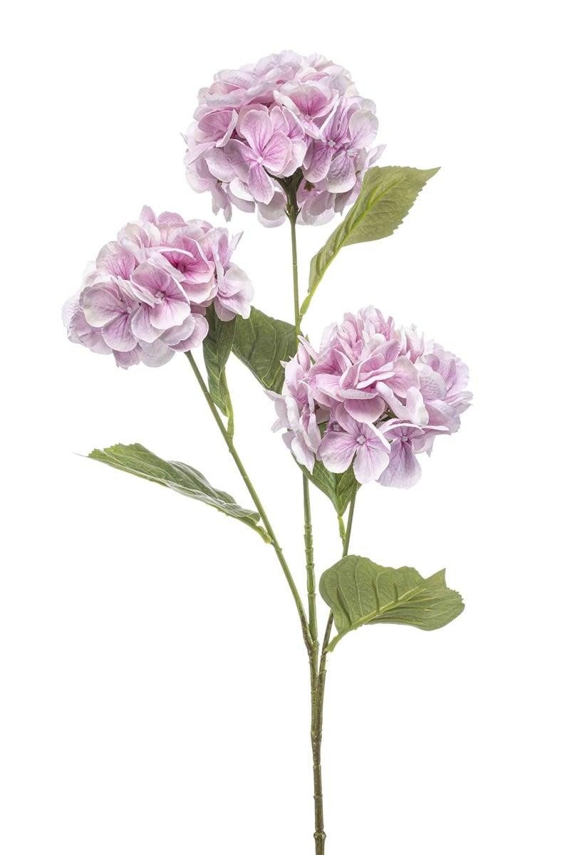 Kunstzweig Deko Zweig Hortensie Gracelyn, rosa, 75cm Hortensie, artplants, Höhe 75.0 cm
